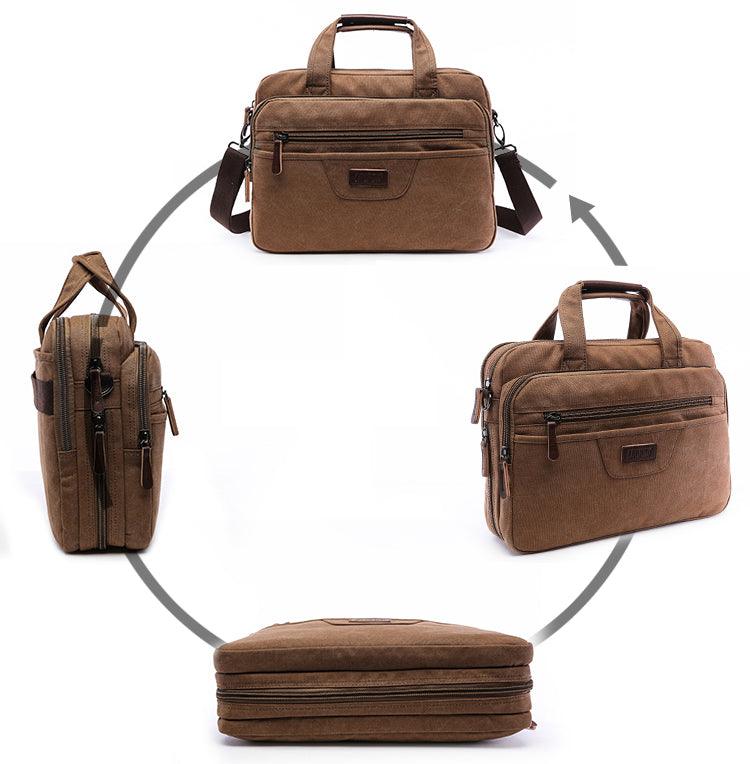Hybrid Canvas Solid Mini Outdoor Crossbody Bag-Blue - Obeezi.com