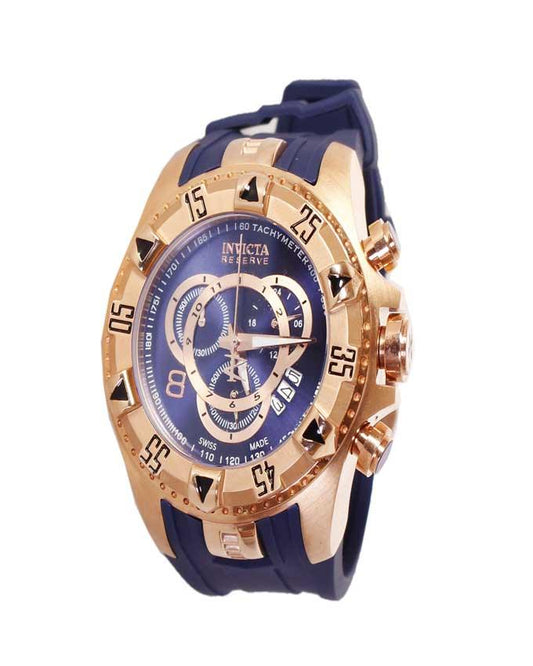 Invicta 11803 Reserve Venom Chronograph Blue Rubber Strap Watch - Obeezi.com