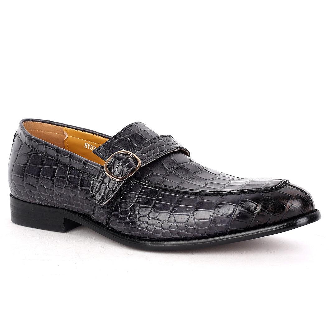 J.M Weston Full Croc Leather Belt designed Shoe - Obeezi.com