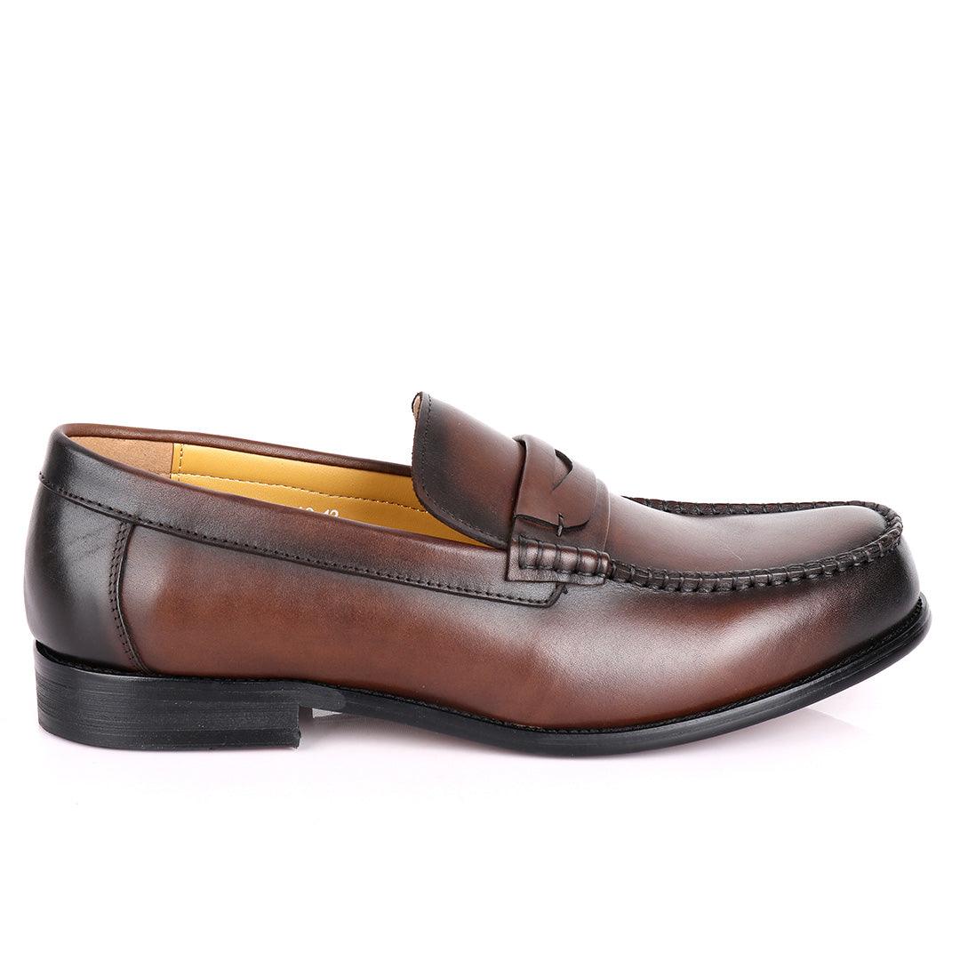 J.M Weston Plain Leather Designed Men's shoe - Obeezi.com