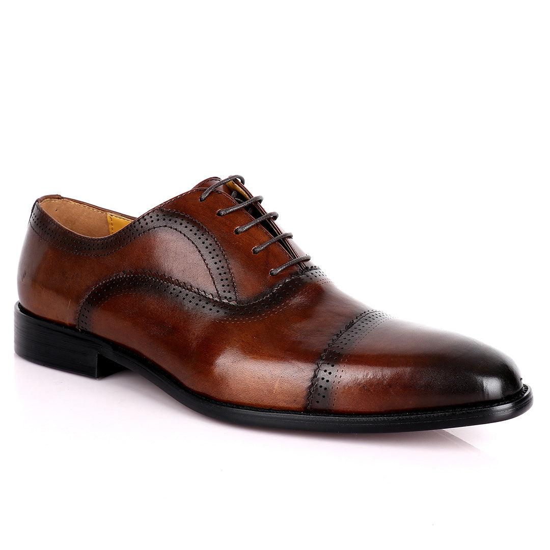 J.M Weston Premium Oxford Men's Shoe- Coffee - Obeezi.com