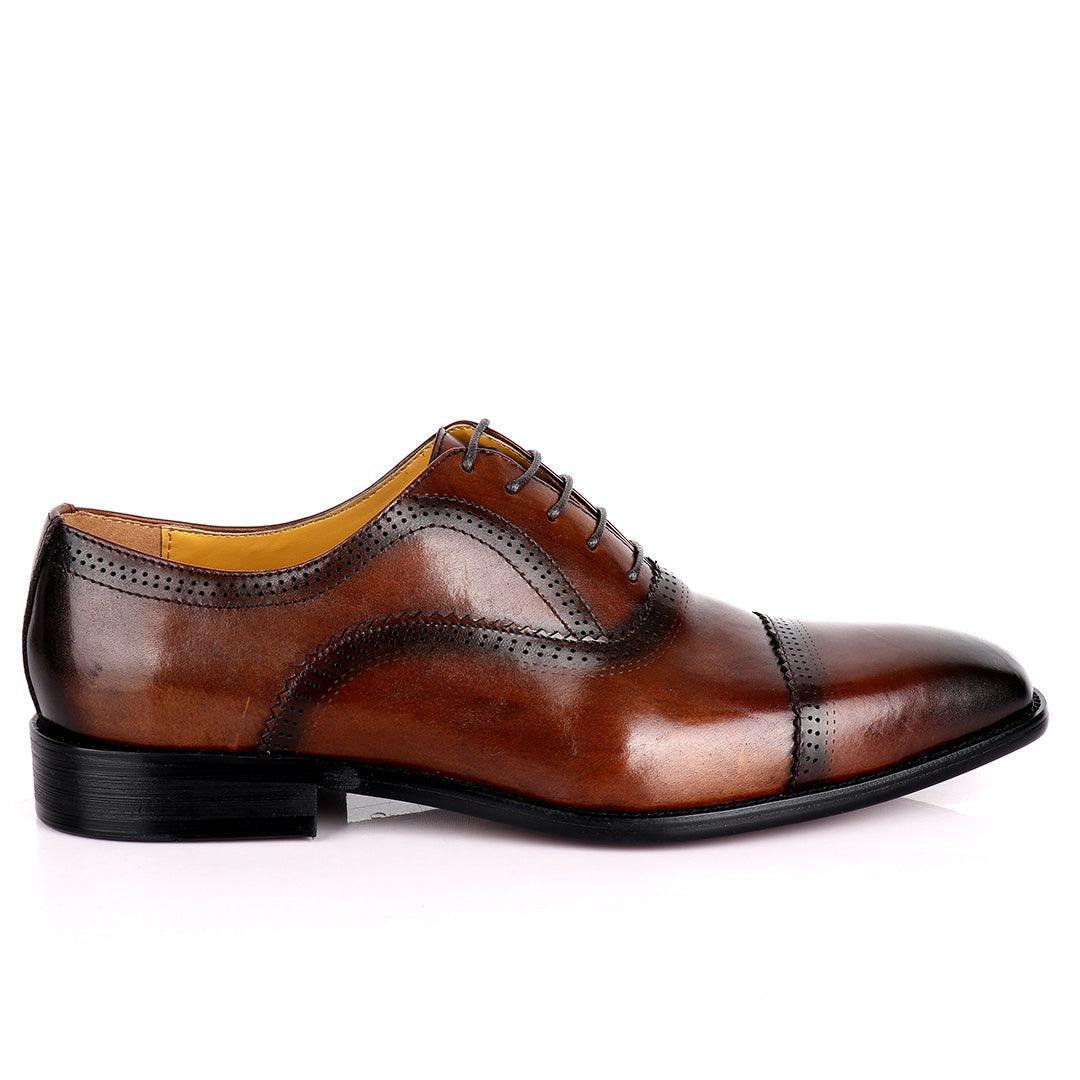 J.M Weston Premium Oxford Men's Shoe- Coffee - Obeezi.com