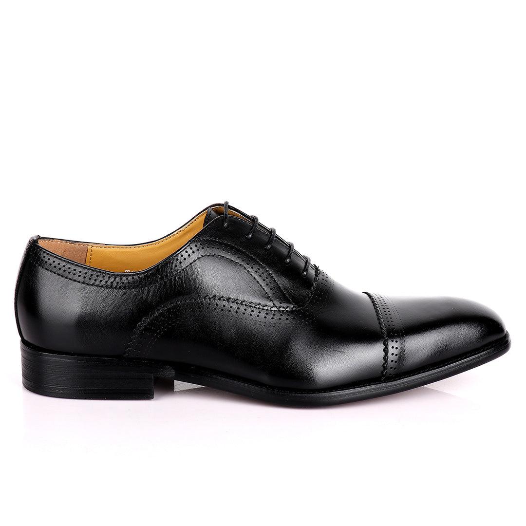 J.M Weston Premium Oxford Men' Shoe-Black - Obeezi.com