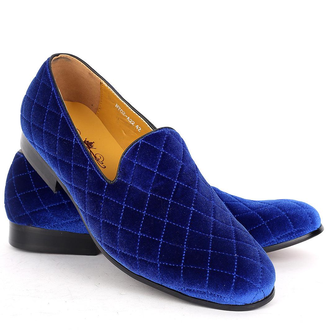 J.M Weston Royalty Designed Blue Suede Shoe - Obeezi.com