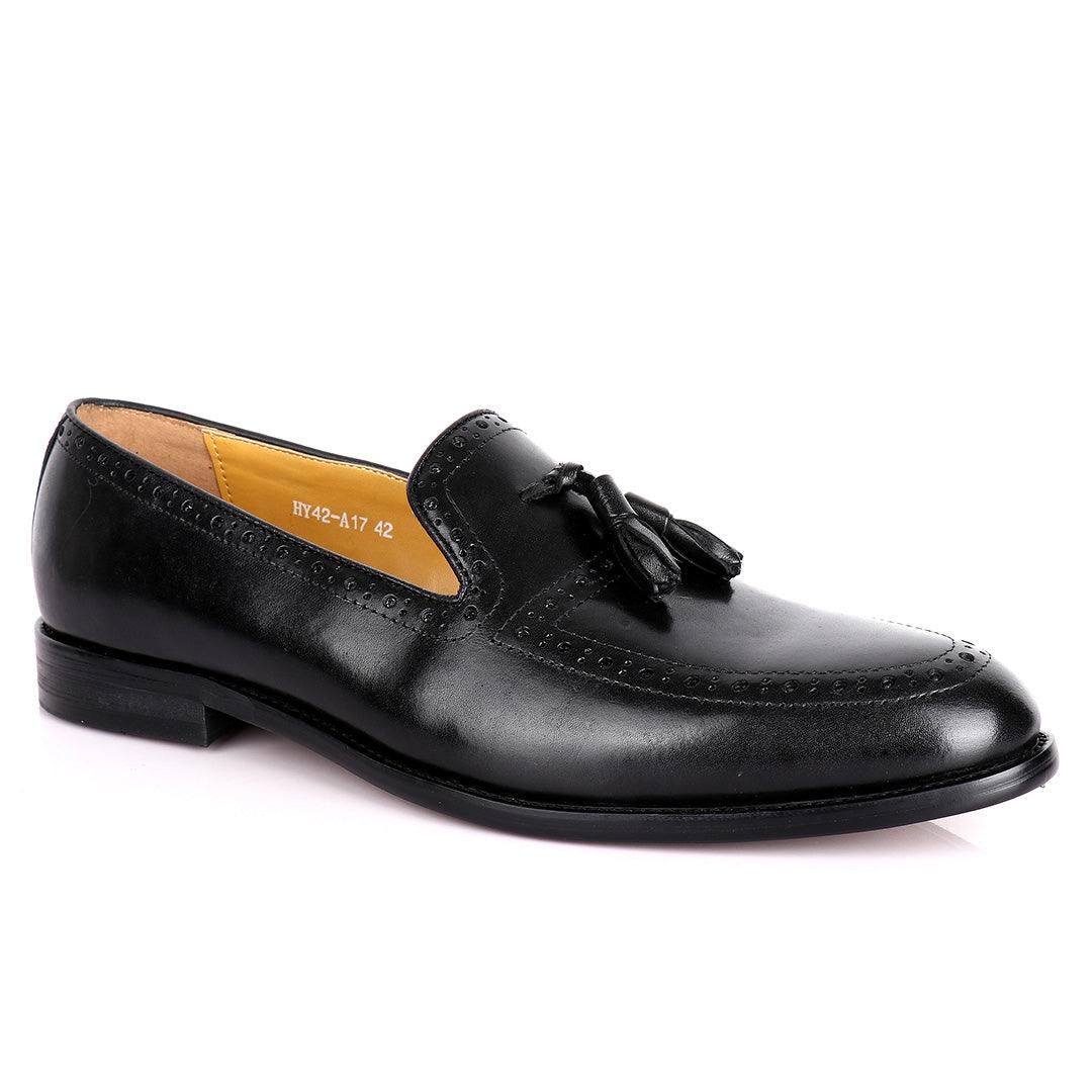 J.M Weston Touble Tassel Semi Patterned Men's Shoes - Obeezi.com