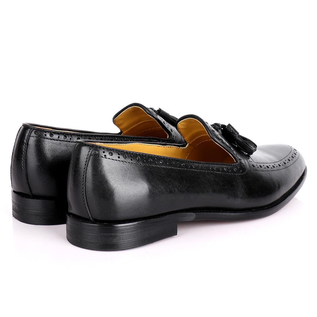 J.M Weston Touble Tassel Semi Patterned Men's Shoes - Obeezi.com