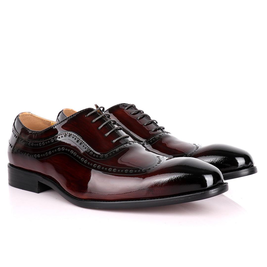 J.M Wetlooks Premium Oxford Brogues- Coffee - Obeezi.com