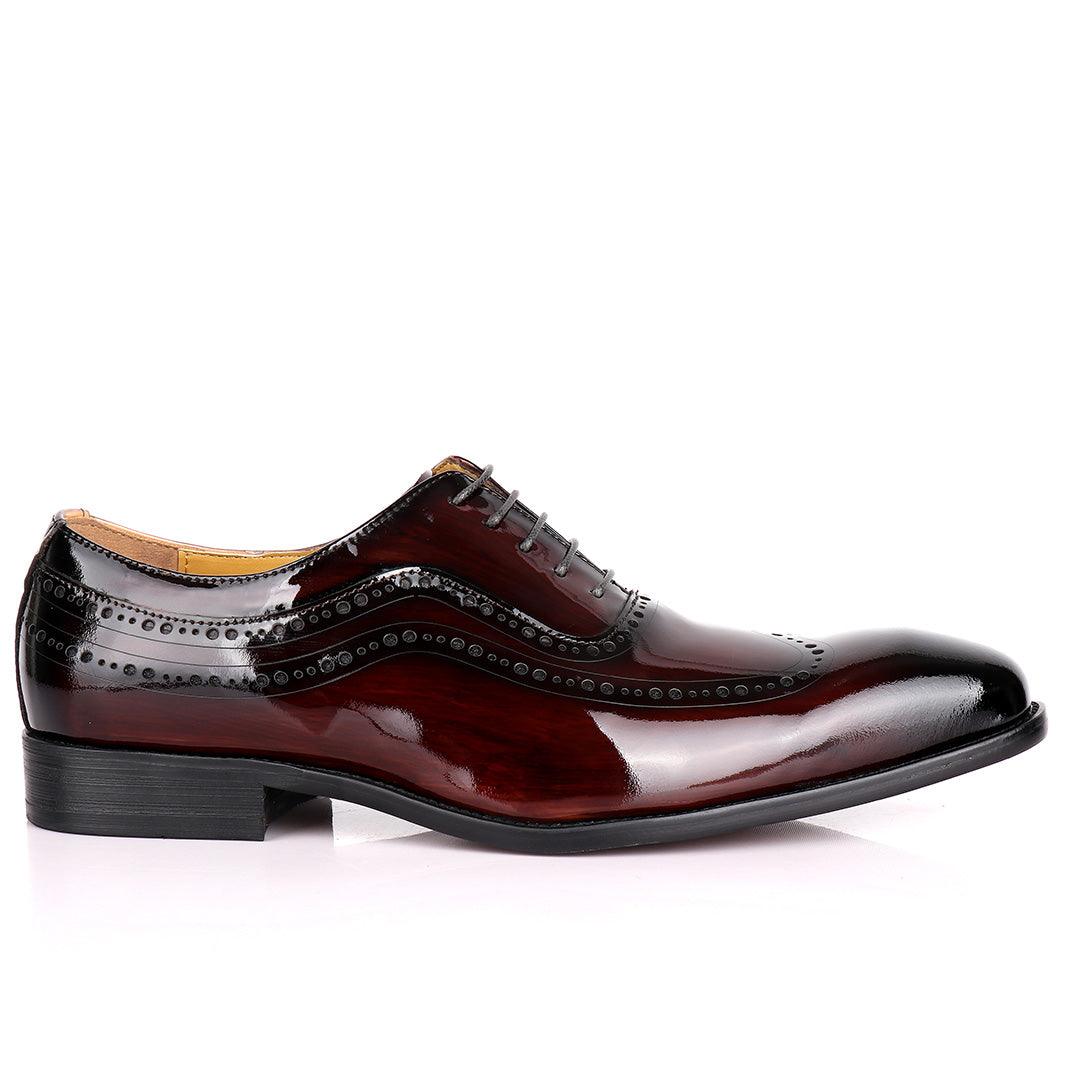 J.M Wetlooks Premium Oxford Brogues- Coffee - Obeezi.com
