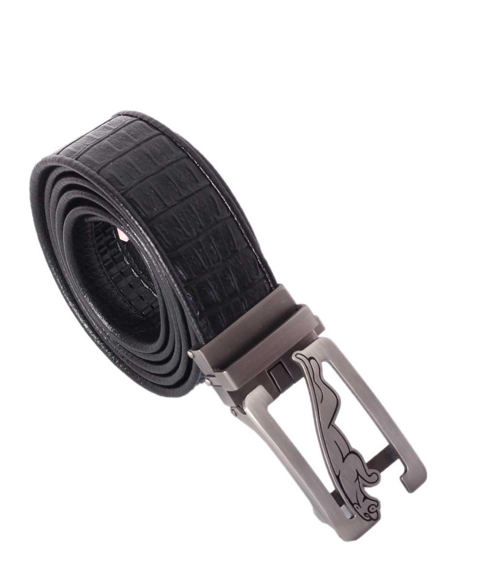 Jaguar 2018 Luxury Cowhide Brand Black Leather Buckle Belts - Obeezi.com