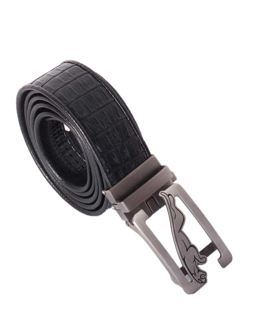 Jaguar 2018 Luxury Cowhide Brand Black Leather Buckle Belts - Obeezi.com