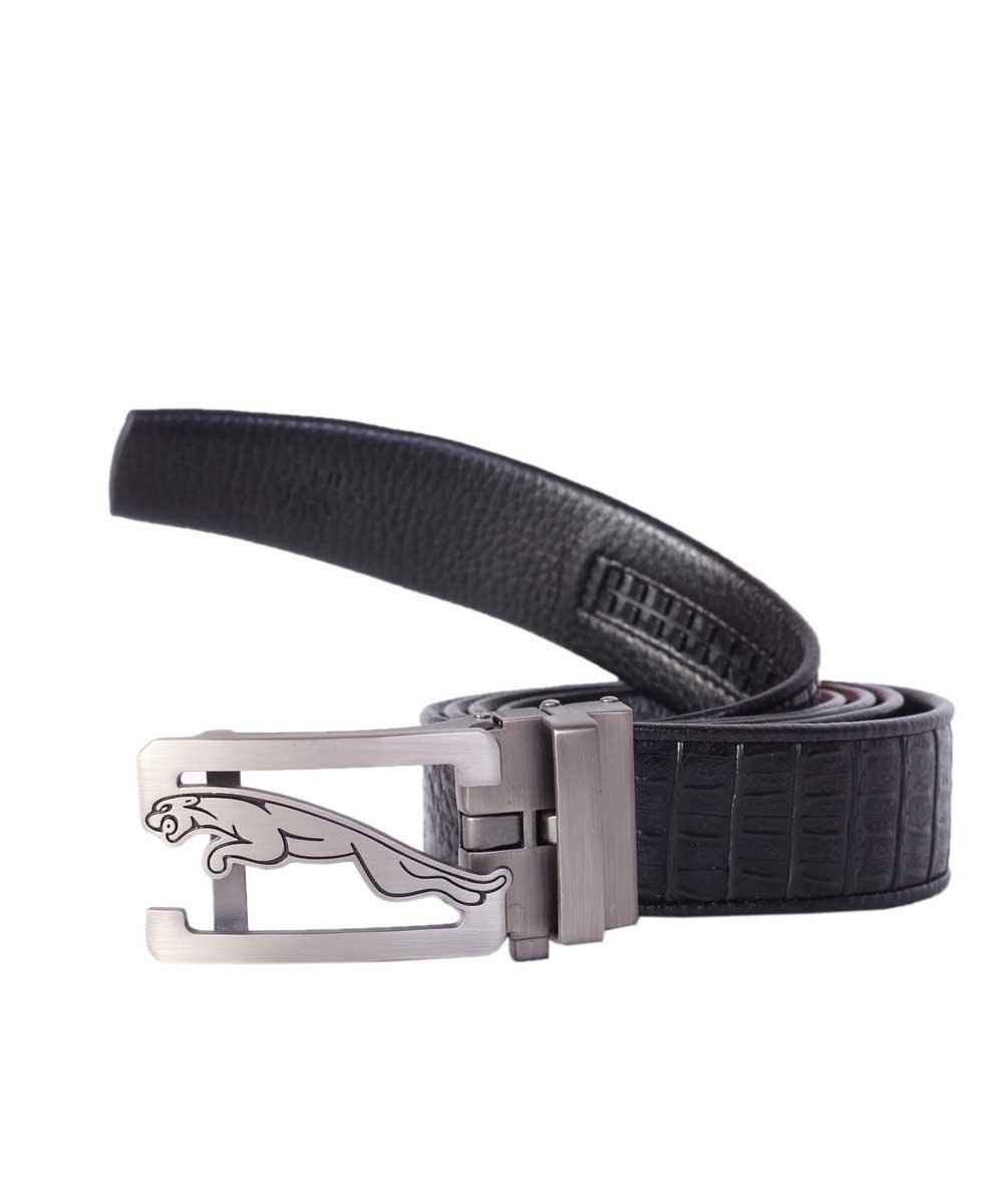 Jaguar 2018 Luxury Cowhide Brand Black Leather Buckle Belts - Obeezi.com