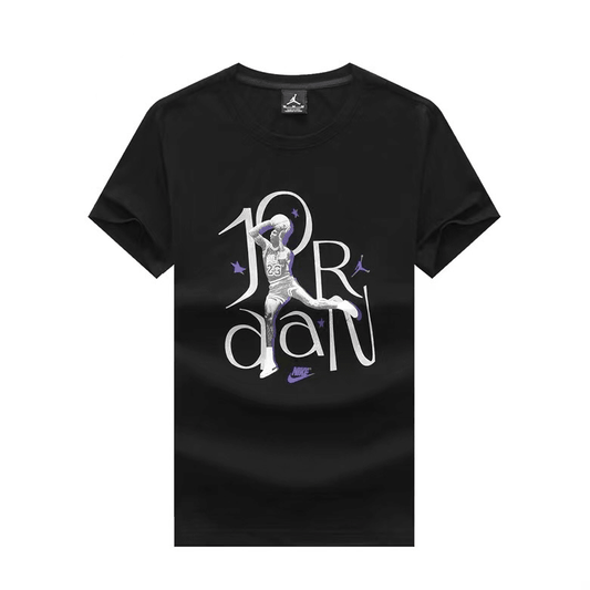 JD Basketball Jumpman 23 Bull Designed T-Shirt- Black - Obeezi.com