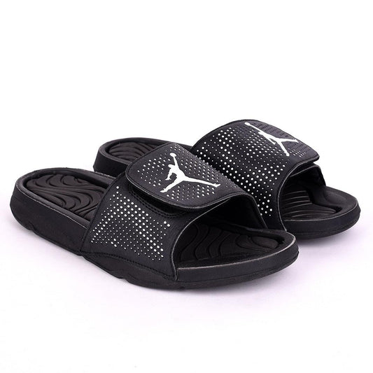 JD Hydro VRetro Black with Dotted White Men's Slide - Obeezi.com