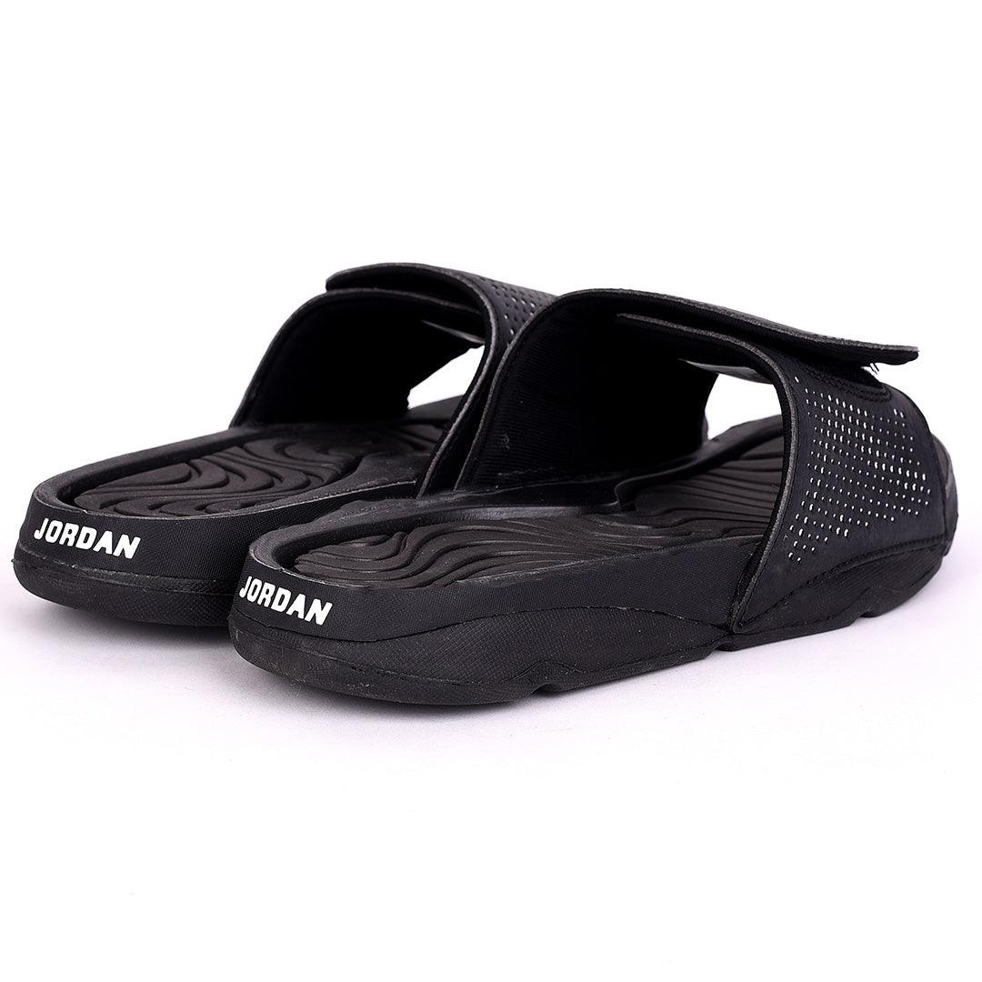 JD Hydro VRetro Black with Dotted White Men's Slide - Obeezi.com