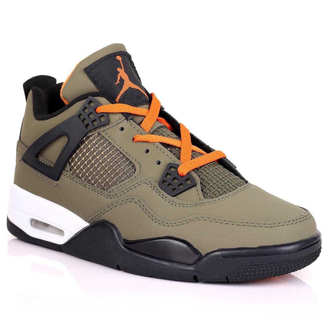 JD IV Union Full Green Skin Designed Sneakers - Obeezi.com