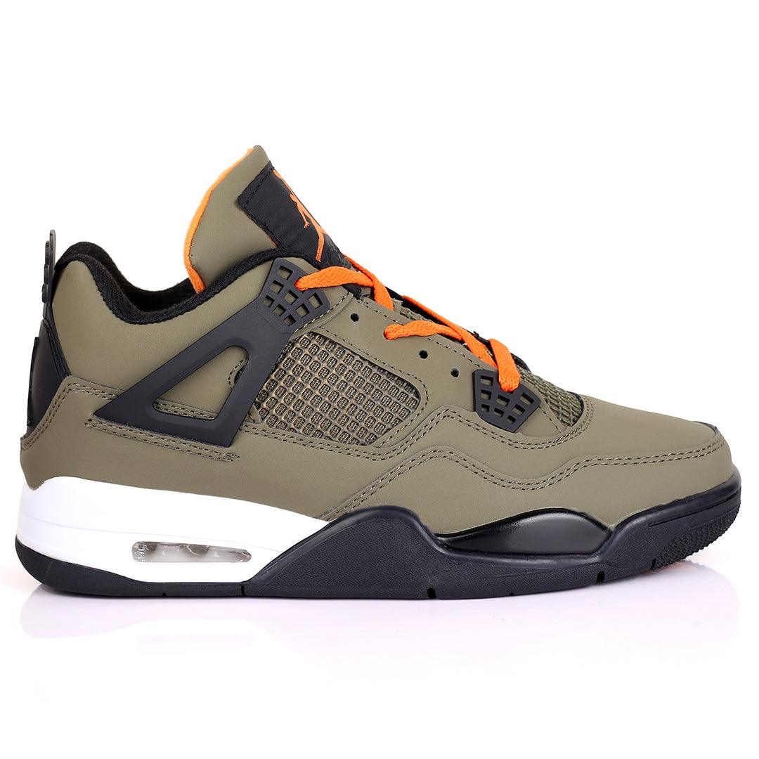 JD IV Union Full Green Skin Designed Sneakers - Obeezi.com