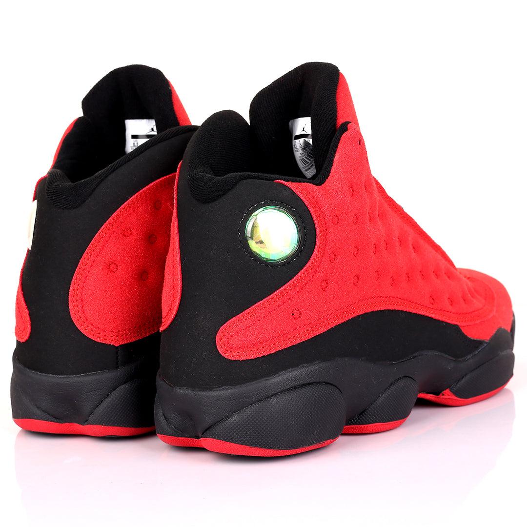 JD Lightweight Full Red Skin With Black Designed Classic Retro sneakers - Obeezi.com