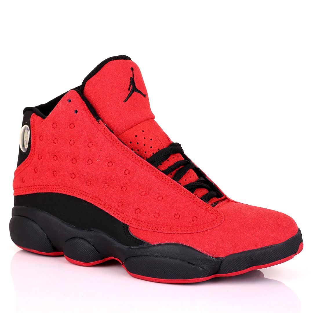 JD Lightweight Full Red Skin With Black Designed Classic Retro sneakers - Obeezi.com