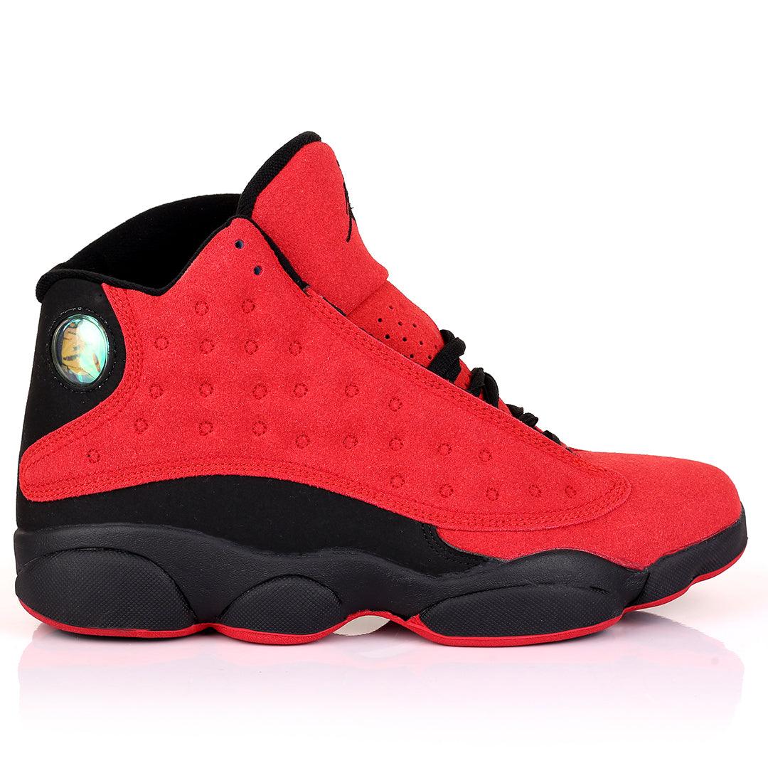 JD Lightweight Full Red Skin With Black Designed Classic Retro sneakers - Obeezi.com