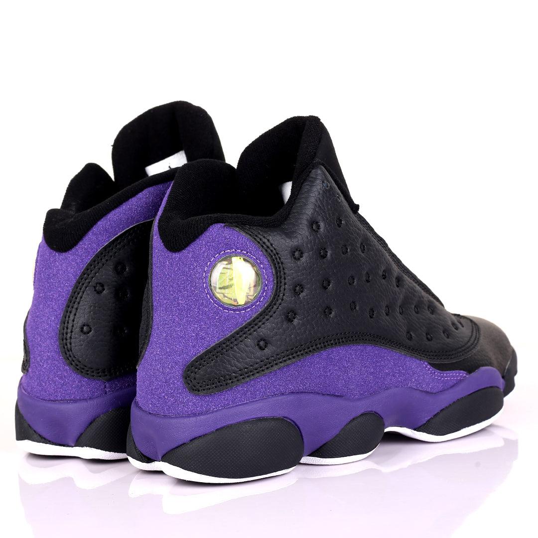 JD Lightweight Purple Skin With Black Designed Classic Retro sneakers - Obeezi.com