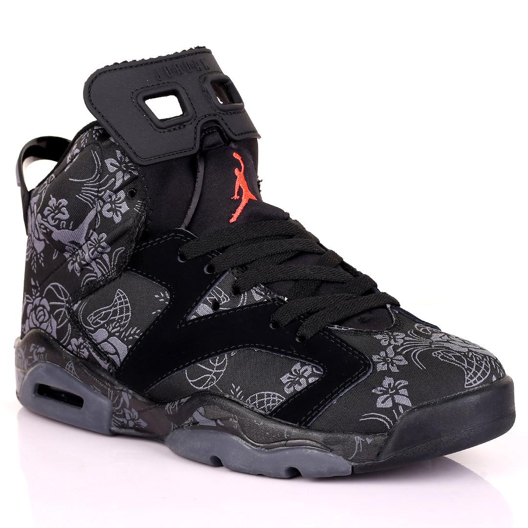 JD Men's Casual Wear Floral Retro 4 Black - Obeezi.com