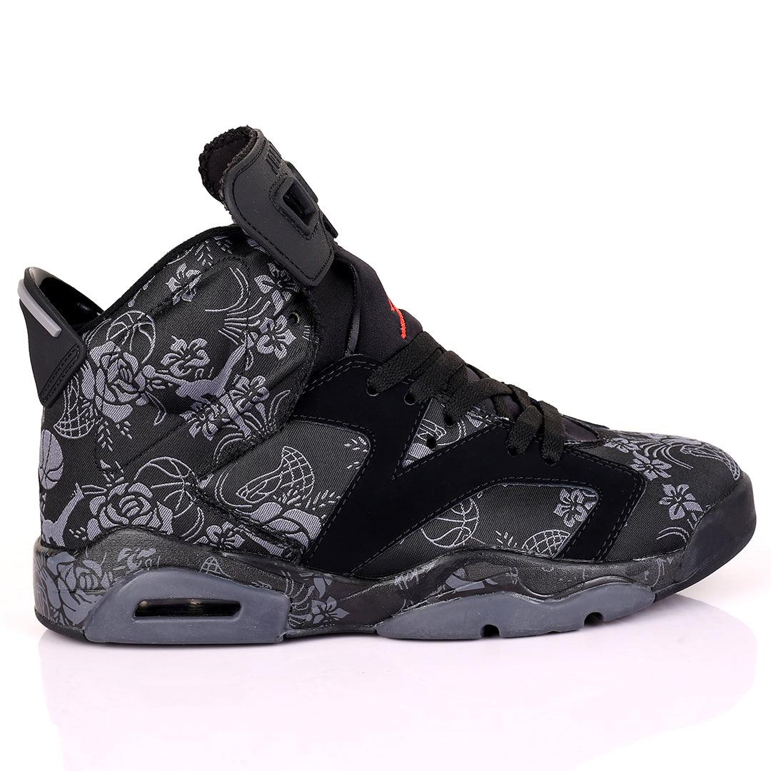 JD Men's Casual Wear Floral Retro 4 Black - Obeezi.com