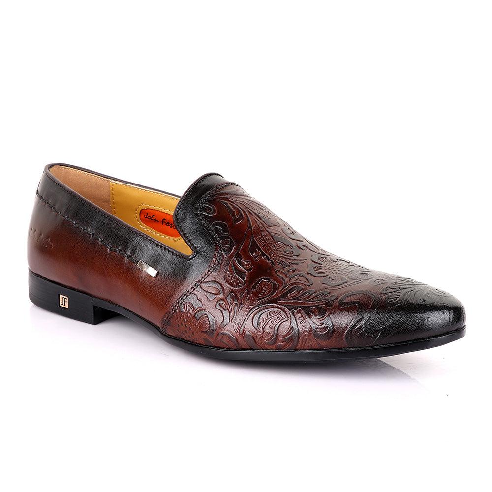 John Foster Classic Brown Leather Shoe - Obeezi