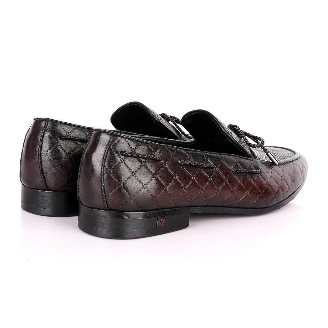 John Foster Classic Coffee Leather Formal Shoe - Obeezi