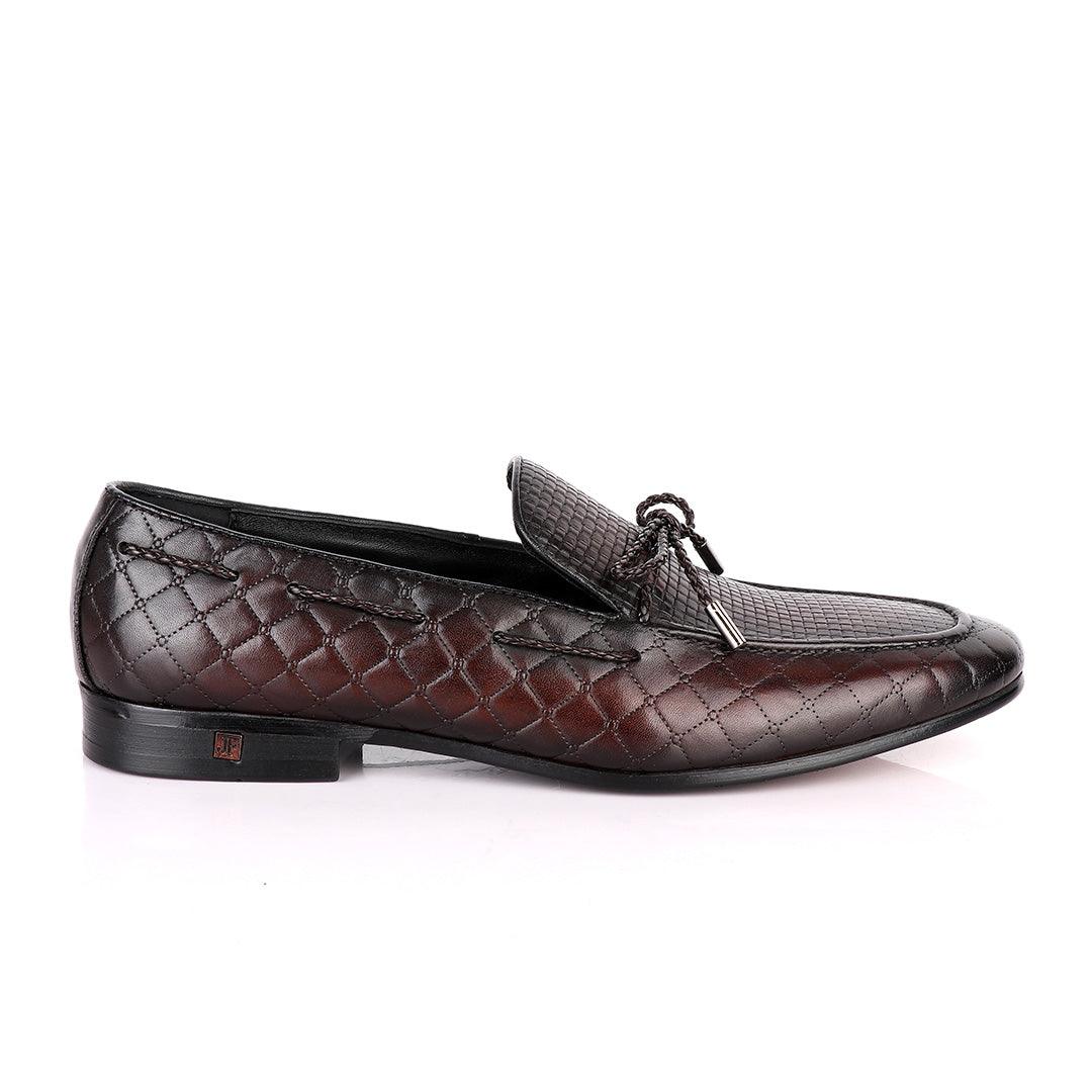 John Foster Classic Coffee Leather Formal Shoe - Obeezi