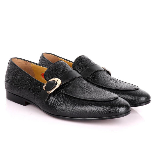 John Foster Croc Skin single Belt Designed Loafers - Obeezi.com