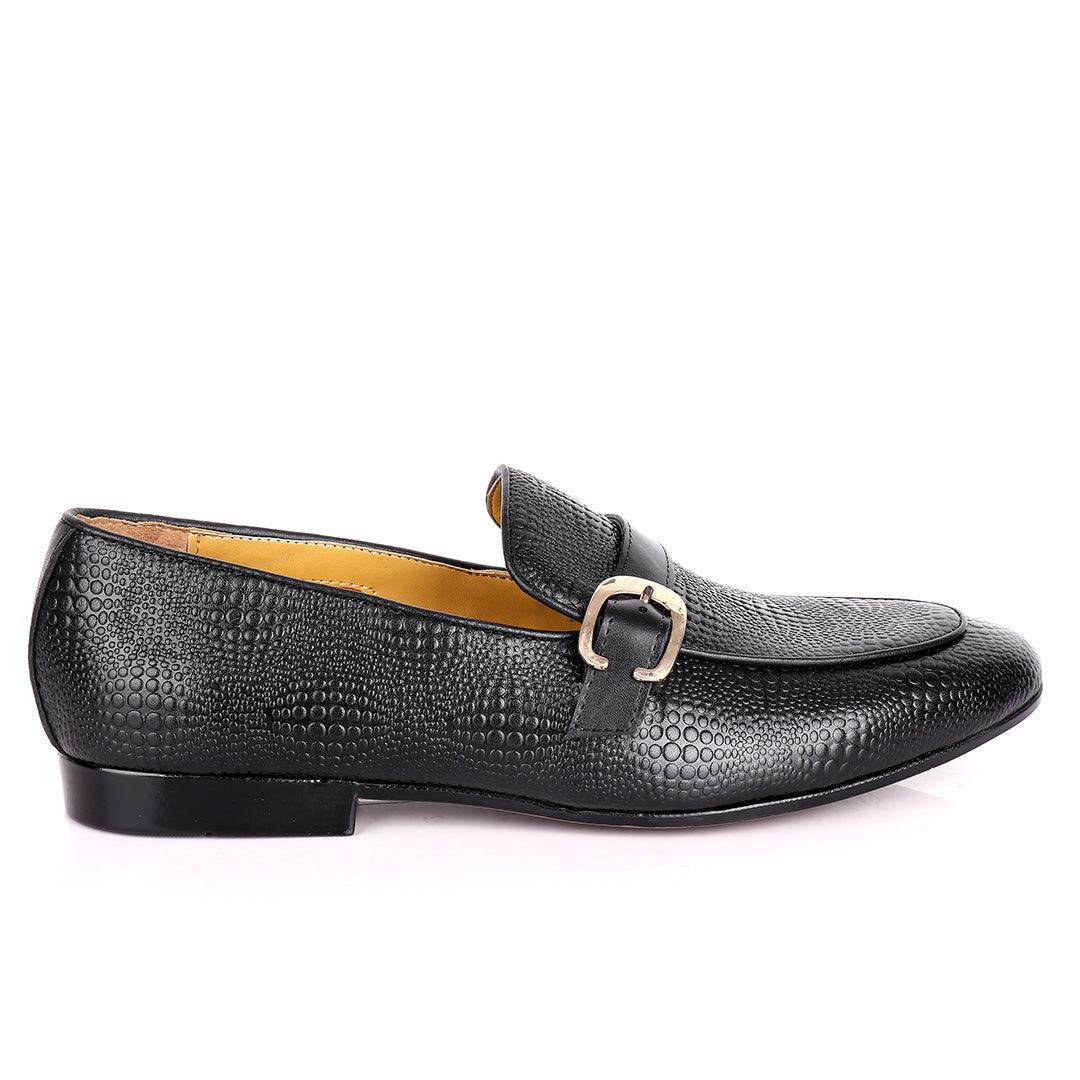 John Foster Croc Skin single Belt Designed Loafers - Obeezi.com