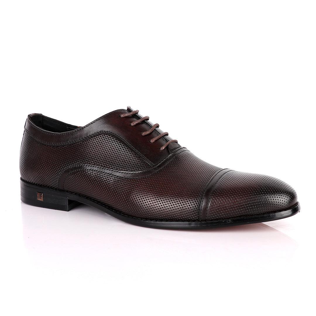 John Foster Exquisite Oxford Coffee Leather Formal Shoe - Obeezi