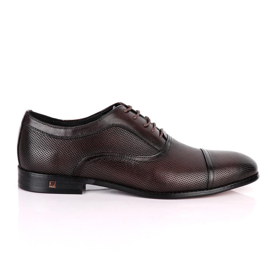 John Foster Exquisite Oxford Coffee Leather Formal Shoe - Obeezi