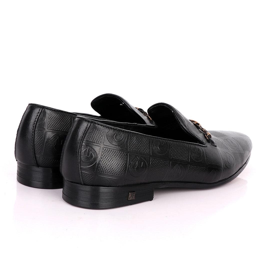 John Foster Gold Horse Designer Leather -Black - Obeezi