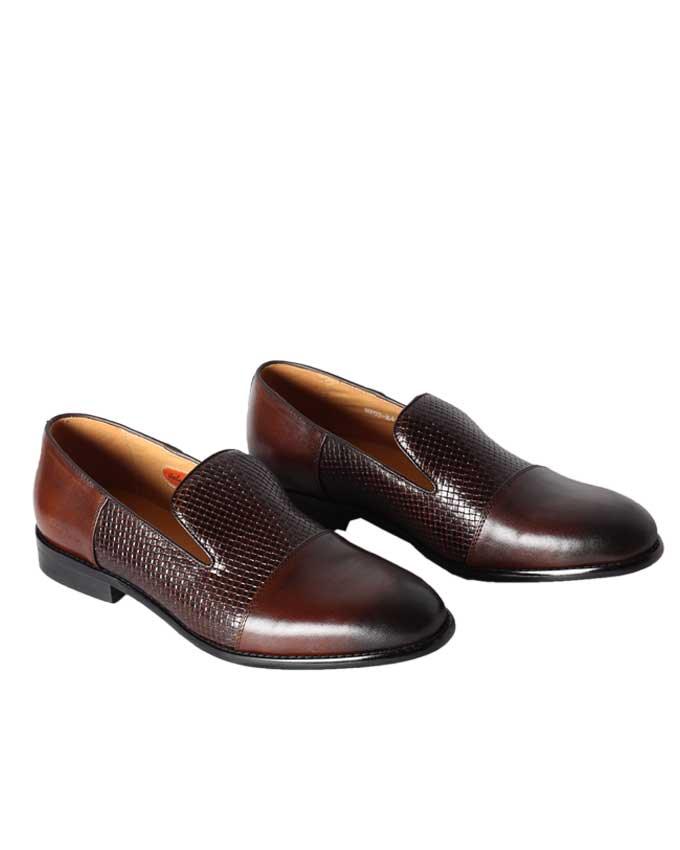 John Foster Half Mesh Design Brown - Obeezi