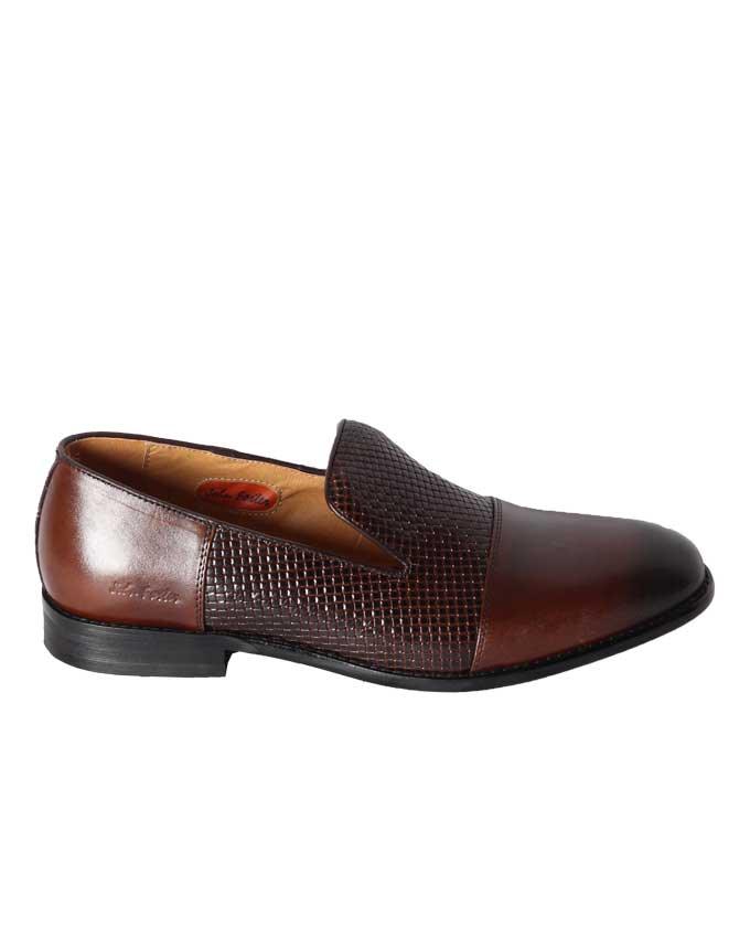 John Foster Half Mesh Design Brown - Obeezi