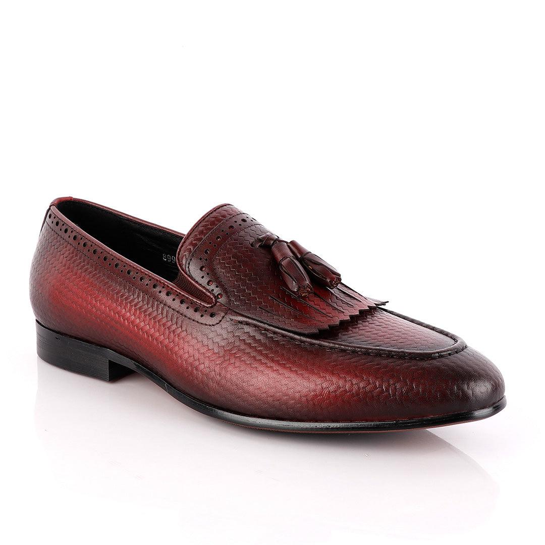 John Foster Harvard Bandeira Wine Tassel Shoe - Obeezi