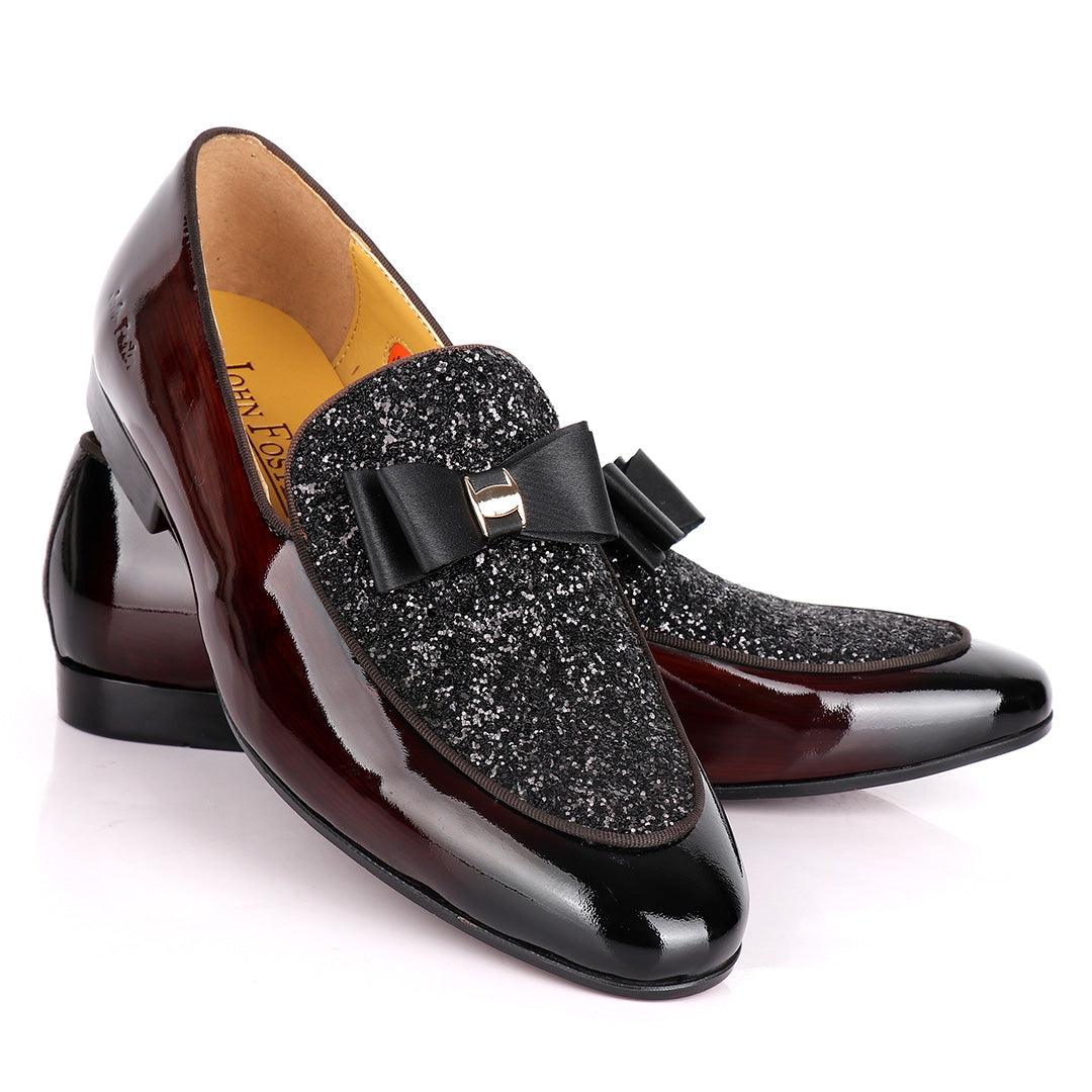 John Foster Stoned Wetlips & Half Stoned Designed Men's shoes - Obeezi.com