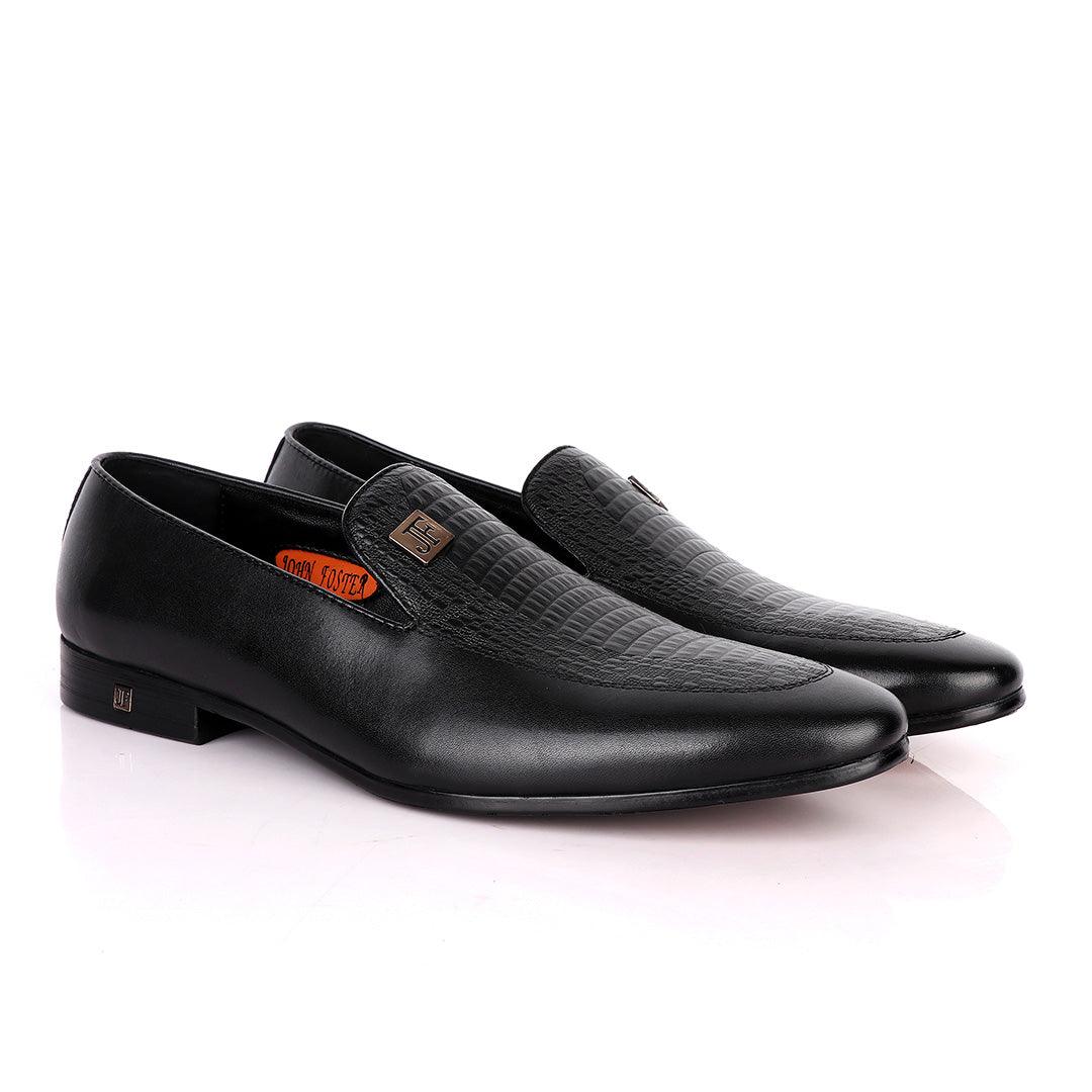 John Foster Vero Cudio Designer Leather-Black - Obeezi
