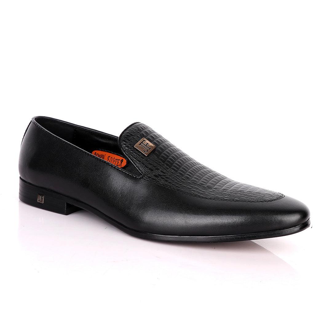 John Foster Vero Cudio Designer Leather-Black - Obeezi
