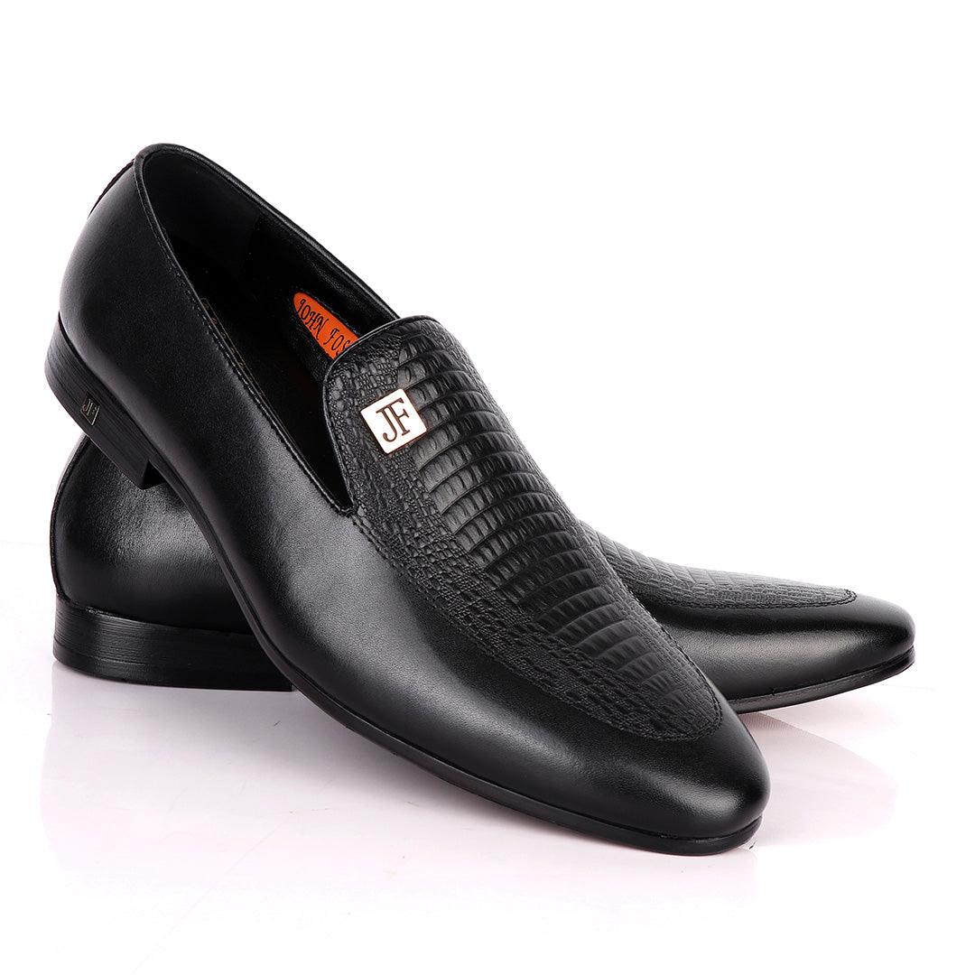 John Foster Vero Cudio Designer Leather-Black - Obeezi