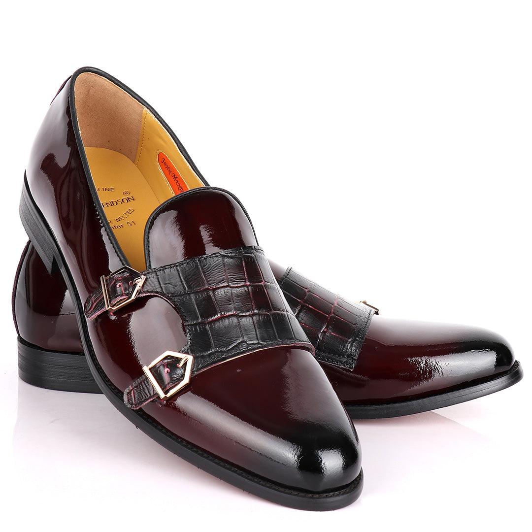 John Medson Double monk Plain Design Men's Shoe - Obeezi.com