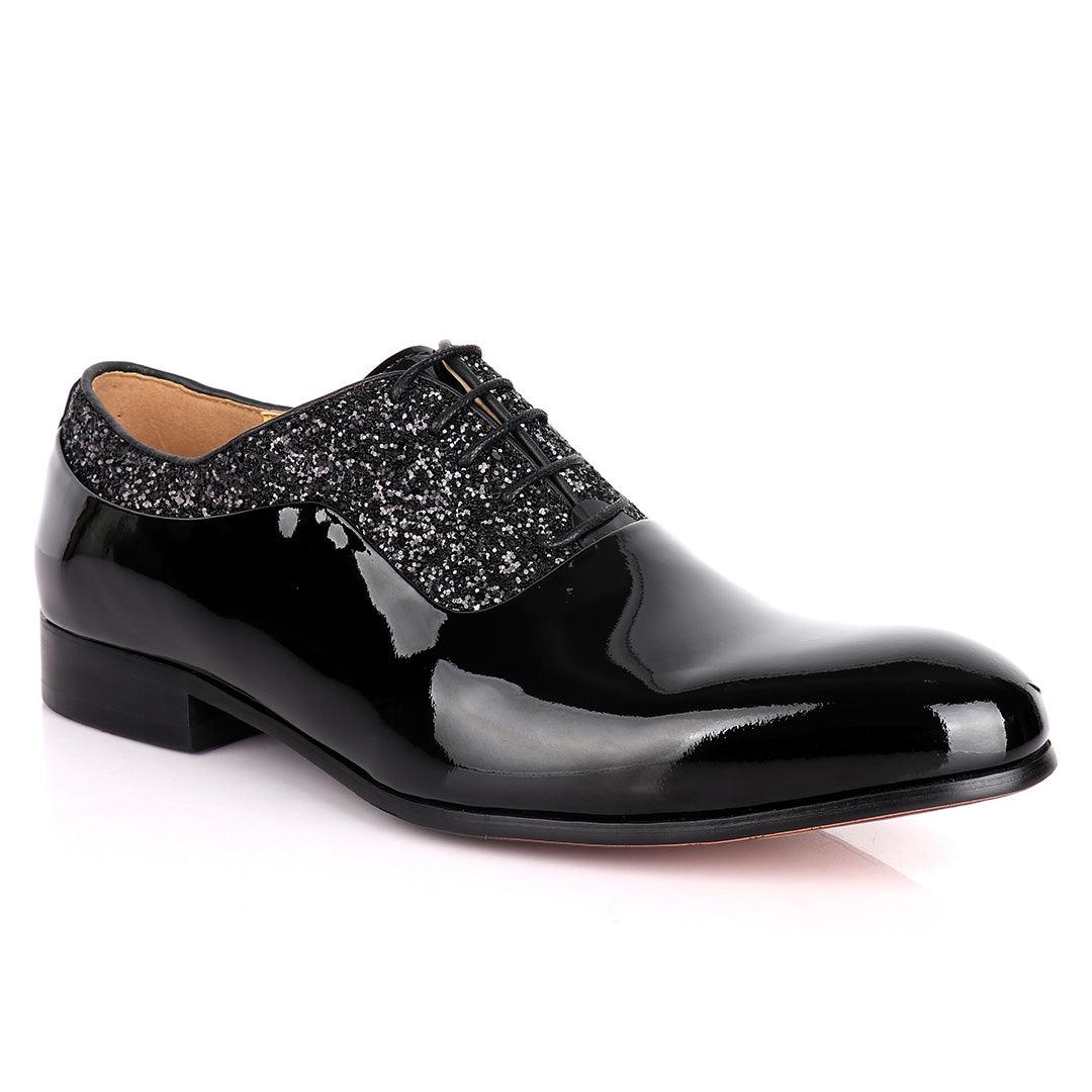 John Medson Exquisite Plain Leather Stone Designed Men's Shoe - Obeezi.com