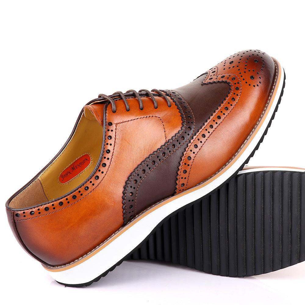 John Mendson Welted Classic Brown Shoe - Obeezi