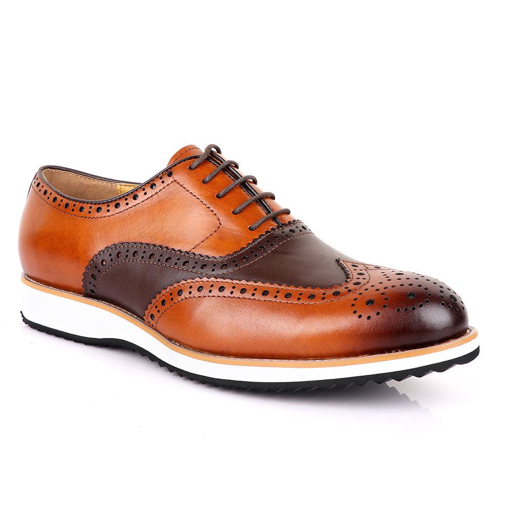 John Mendson Welted Classic Brown Shoe - Obeezi