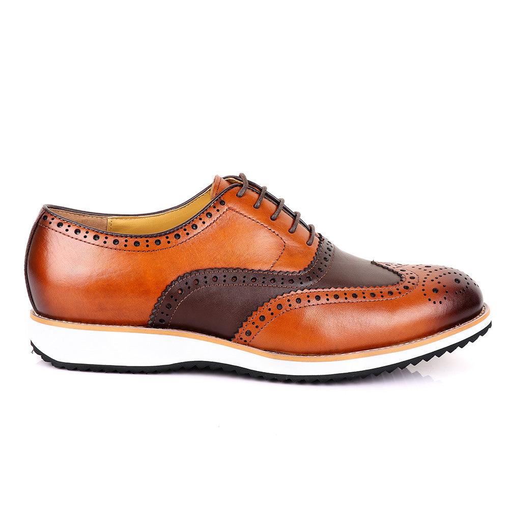 John Mendson Welted Classic Brown Shoe - Obeezi