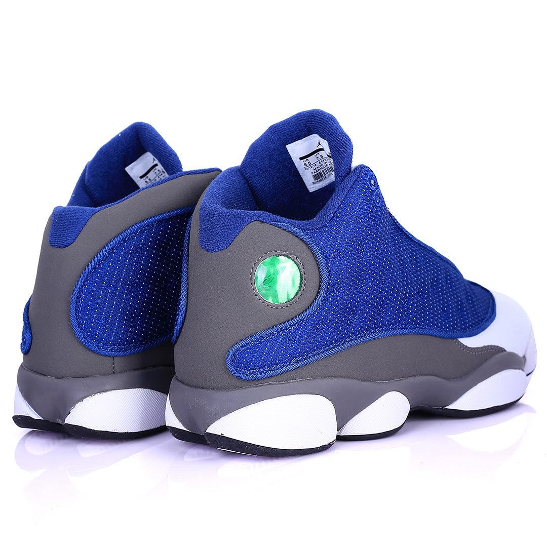 Jord Dotted Blue And White Skin Design Classic Retro sneakers - Obeezi.com