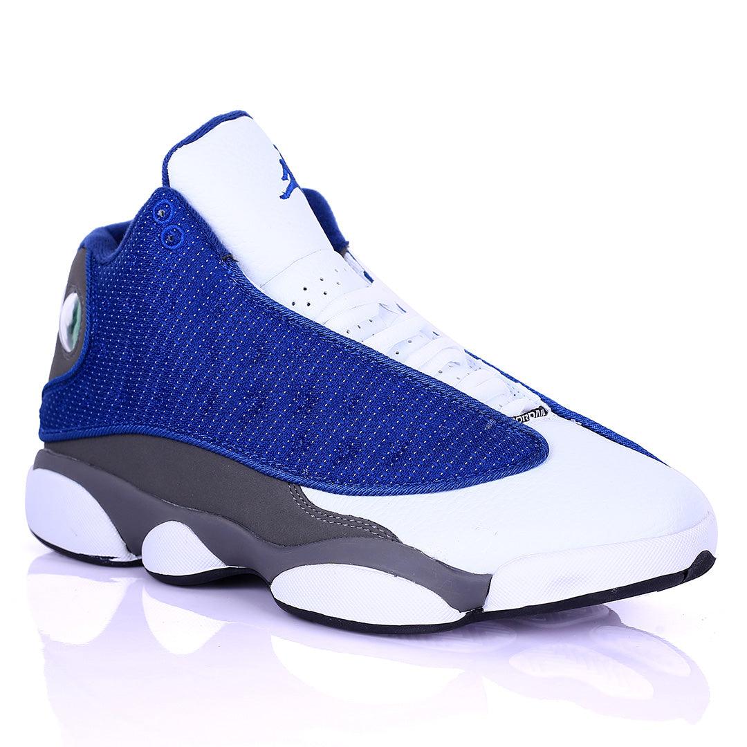 Jord Dotted Blue And White Skin Design Classic Retro sneakers - Obeezi.com