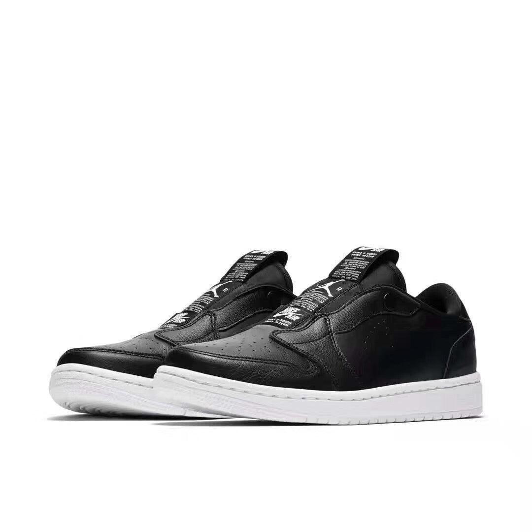 Jordan 1 Low Slip WMNS Ret WHITE/BLACK - Obeezi
