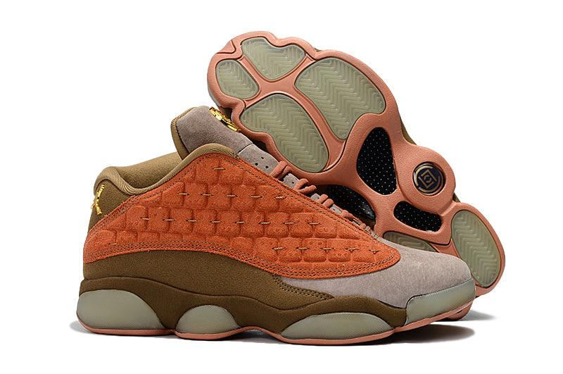 Jordan 13 X Clot Low Gs Light Gray/Dirt Orange - Obeezi